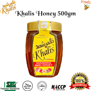 Khalis Honey Mingora Bee Honey 500g 100% Raw Pure Organic Mingora Bee Honey