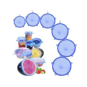 F.A Communications Silicone Stretch Crockery Lids - 6 Pcs