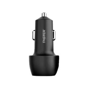 Faster PD30W Fast Car Charger Black