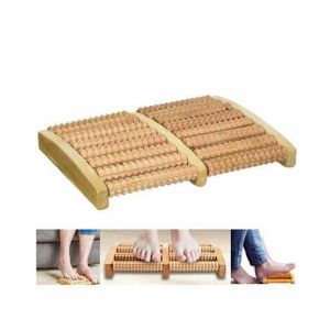 G-Mart Wooden Roller Foot Massager