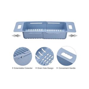 G.Mart Length Plastic Sink Basket For Wash Adjustable