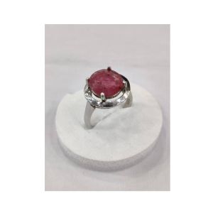 Gilgit Bazaar Ruby Stone Silver Ring (23)