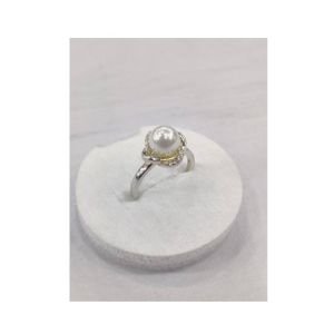 Gilgit Bazaar Pearls Stone Silver Ring (25)