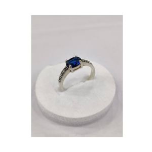 Gilgit Bazaar Sapphire Stone Silver Ring (27)