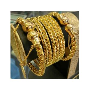 Gem And Jewelry Artificial Bangle For Women Gold