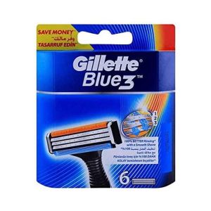 Gillette Blue III Cartridge Refills Razor Pack Of 6