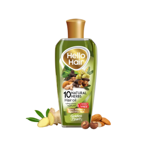 Golden Pearl Hello Hair 10 Natural Herbal Hair Oil 100ml