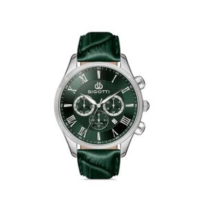 Bigotti Leather Men's Watch Green (BG.1.10324-1)