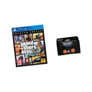 Grand Theft Auto V Premium Edition DVD Game For PS4 With Kontrol Freek