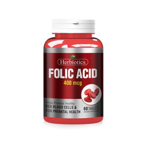 Herbiotics Folic Acid Dietary Supplement - 60 Tablets