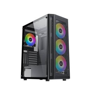 Xigmatek Master X Tempered Glass ARGB Mid Tower Gaming Case (EN46331)