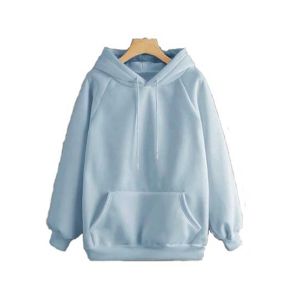 IB international Full Sleeve Hoodie For Women Blue