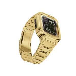 Amband Stainless Steel Apple Watch Band & Case Saturn Gold (AMT-3039)