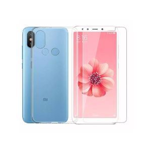 iPaky Transparent Case & Tempered Glass For Mi A2 & 6x (AMT-6588)