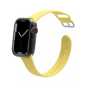 JCPAL FlexForm Premium Silicon Strap For Apple Watch - Yellow Cream (JCP6274)