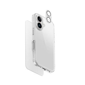 Uniq Clearvue 3 In 1 Bundle Pack For iPhone 16 - Clear