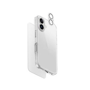 Uniq Clearvue 3 In 1 Bundle Pack for iPhone 16 - Clear