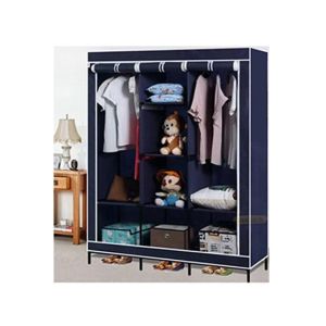 Israr Mall 3 Door Collapsible Wardrobe Blue