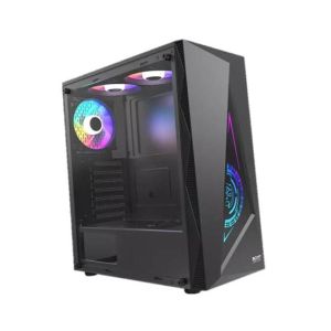 Boost Jaguar 3 RGB Fans ATX & M-ATX Gaming PC Case - Black