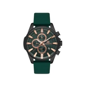 Bigotti Leather Men's Watch Green (BG.1.10335-5)