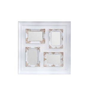 Premier Home Vintage Style 4 Photo Frame White & Gold (2300834)