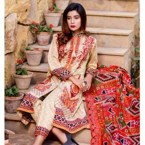 Khaddi Embroidered Summer Collection 2020 Vol 02 3 Piece (04b)