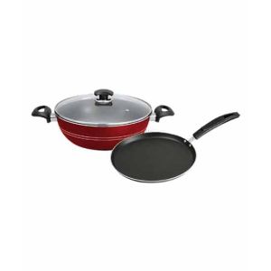 king Bazar Nonstick 28cm Wok With 30cm Fry Pan