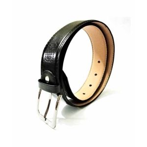 King Faux Leather Belt Black