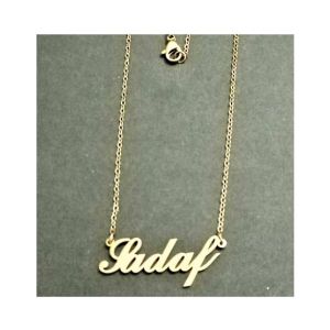 King Sadaf Name Gold Platted Necklace