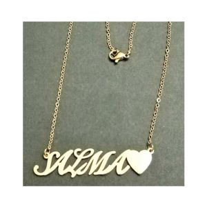 King Salma Name Gold Platted Necklace