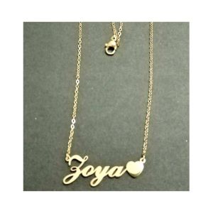 King Zoya Name Gold Platted Necklace