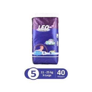 Leo Blue Baby Diaper X-Large 11-25 KG Pack Of 40