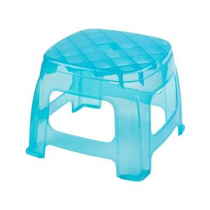 Appollo Transparent Glow Bath Stool-Light Blue