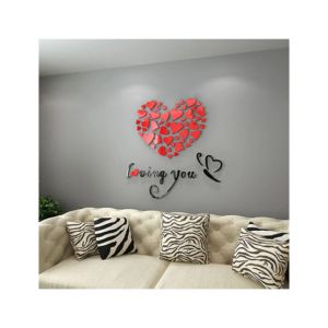 LookNBuy Heart Wall Art (0072)