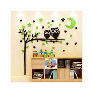 LookNBuy Owl Tree Wall Art (0056)