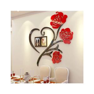 LookNBuy Rose Flower Wall Art (0050)