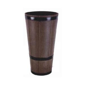 M dot Zee Traders Wooden Style Fiber Pot For Plantation