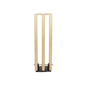 M Toys Wooden Cricket Wickets With Metal Base (0833)