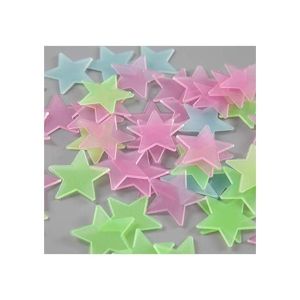 M.M Trader Night Glowing Stars Wall Sticker - 100 Pcs