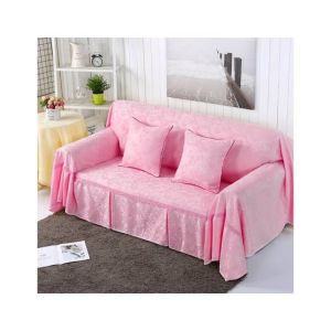 Maguari 5 Seater Sofa Couch Cover Protector Light Pink