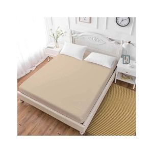 Maguari Luxury Cotton Fitted Double Bed Sheet Light Peach (0397)