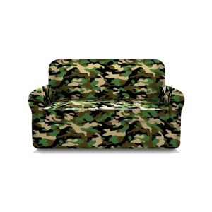 Maguari Printed Jersey 5 Seater Sofa Cover Camouflage