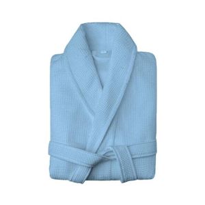 Maguari Waffle Large Luxury Bathrobe Sky Blue