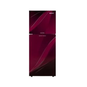 Orient Marvel 380 Freezer-On-Top Glass Door Refrigerator 13 Cu Ft Blaze Purple