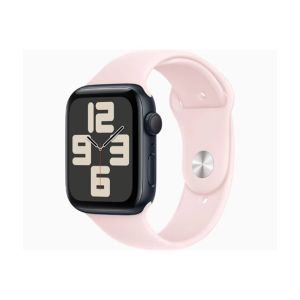 Apple Watch SE 2023 Midnight Aluminum Case With Sport Band-Light Pink-44mm-GPS