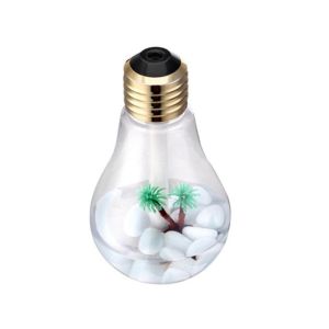 Muzamil Store Led Air Water Mist Humidifier Bulb 400ML