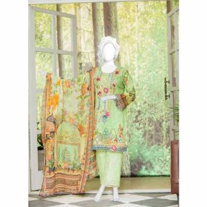 Naayaab Mint Grace Lawn Unstitched 3 Piece