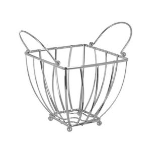 Premier Home Chrome Fruit Basket - Silver