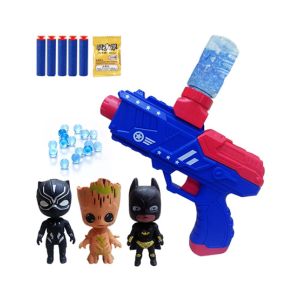 Planet X Captain America Gel Blaster Gun With 3 Action Figures (PX-11750)