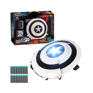 Planet X Captain America Shield Launcher With 6 Darts (PX-11673)